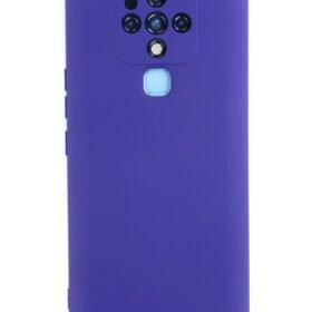 Tecno Camon 16 Kılıf Nano içi Kadife Silikon - Mor-(5796)