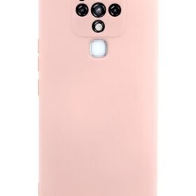 Tecno Camon 16 Kılıf Nano içi Kadife Silikon - Pudra-(5796)