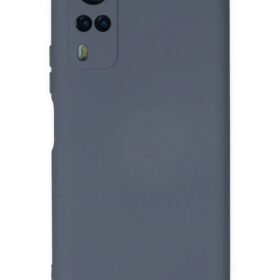 Vivo Y53S Kılıf Nano içi Kadife Silikon - Gri-(5796)