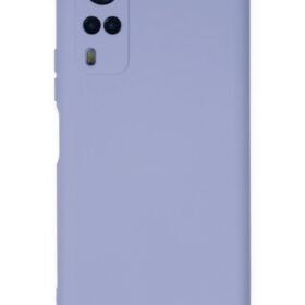 Vivo Y53S Kılıf Nano içi Kadife Silikon - Lila-(5796)