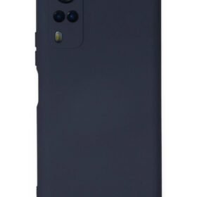 Vivo Y53S Kılıf Nano içi Kadife Silikon - Lacivert-(5796)