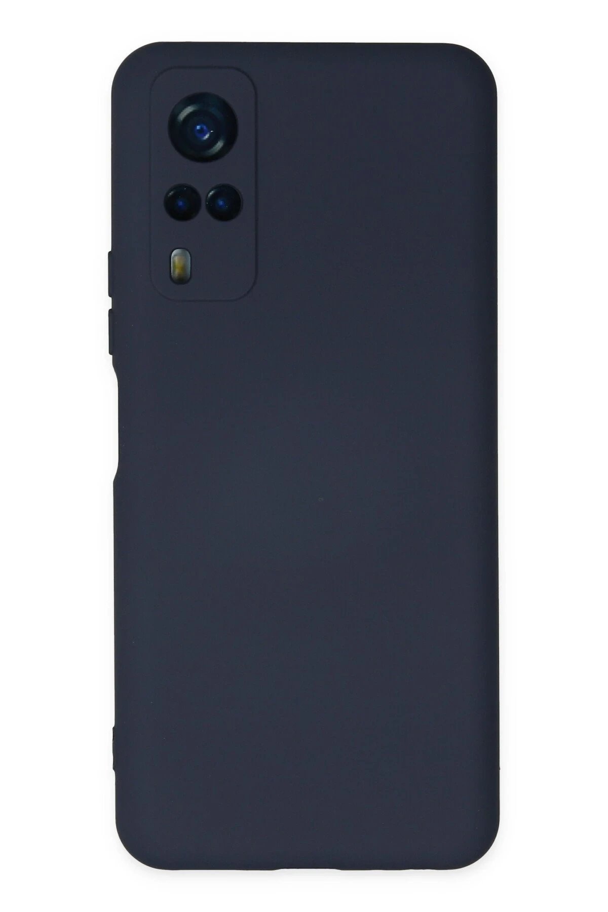 Vivo Y53S Kılıf Nano içi Kadife Silikon - Lacivert-(5796)