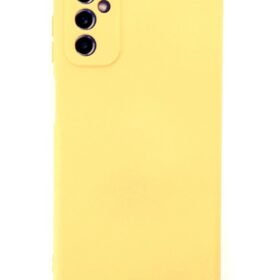 Samsung Galaxy M52 5G Kılıf Nano içi Kadife Silikon - Sarı-(5796)