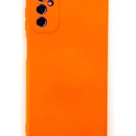 Samsung Galaxy M52 5G Kılıf Nano içi Kadife Silikon - Turuncu-(5796)