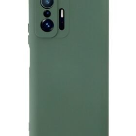 Xiaomi Mi 11T Pro Kılıf Nano içi Kadife Silikon - Koyu Yeşil-(5796)
