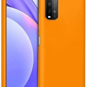 Xiaomi Redmi 9T Kılıf Nano içi Kadife Silikon - Turuncu-(5796)