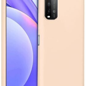 Xiaomi Redmi 9T Kılıf Nano içi Kadife Silikon - Pudra-(5796)