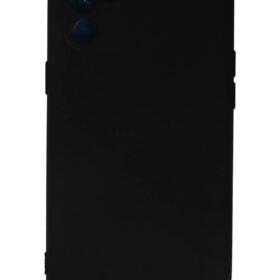 Oppo Reno 6 Kılıf Nano içi Kadife Silikon - Siyah-(5796)