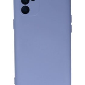 Oppo Reno 6 Kılıf Nano içi Kadife Silikon - Lila-(5796)