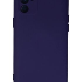 Oppo Reno 6 Kılıf Nano içi Kadife Silikon - Mor-(5796)