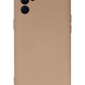 Oppo Reno 6 Kılıf Nano içi Kadife Silikon - Pudra-(5796)