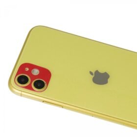 iPhone 11 Rainbow Kamera Lens Koruma Cam - Kırmızı-(5796)