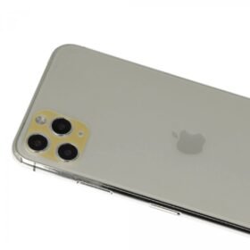iPhone 11 Pro Max Rainbow Kamera Lens Koruma Cam - Gold-(5796)