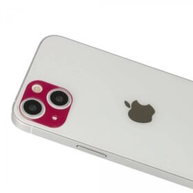 iPhone 13 Rainbow Kamera Lens Koruma Cam - Koyu Kırmızı-(5796)