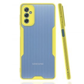 Samsung Galaxy M52 5G Kılıf Platin Silikon - Sarı-(5796)