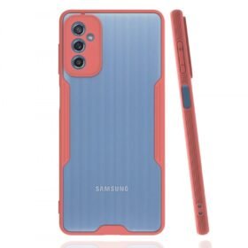 Samsung Galaxy M52 5G Kılıf Platin Silikon - Pembe-(5796)