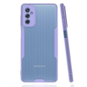 Samsung Galaxy M52 5G Kılıf Platin Silikon - Lila-(5796)