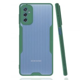 Samsung Galaxy M52 5G Kılıf Platin Silikon - Yeşil-(5796)