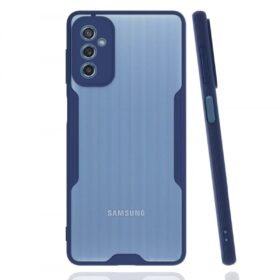 Samsung Galaxy M52 5G Kılıf Platin Silikon - Lacivert-(5796)