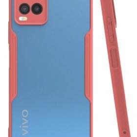 Vivo Y21S Kılıf Platin Silikon - Pembe-(5796)