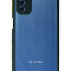 Samsung Galaxy M52 5G Kılıf Miami Şeffaf Silikon - Koyu Yeşil-(5796)