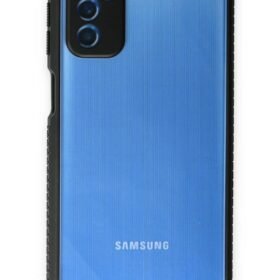 Samsung Galaxy M52 5G Kılıf Miami Şeffaf Silikon - Siyah-(5796)