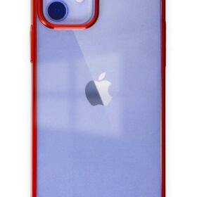 iPhone 12 Kılıf Element Silikon - Kırmızı-(5796)