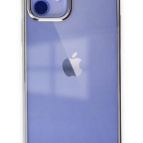 iPhone 12 Kılıf Element Silikon - Gümüş-(5796)