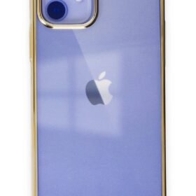 iPhone 12 Kılıf Element Silikon - Gold-(5796)