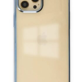 iPhone 12 Pro Max Kılıf Element Silikon - Mavi-(5796)