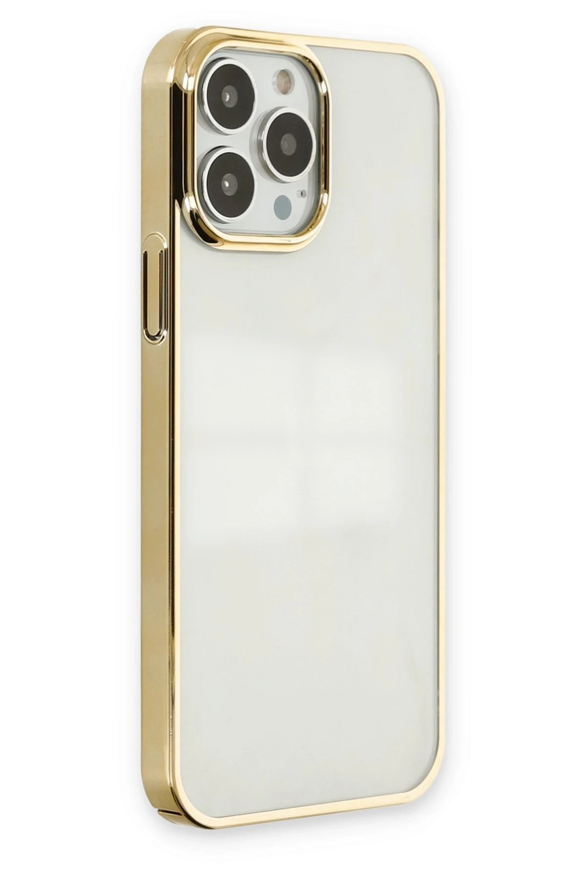 iPhone 13 Pro Kılıf Element Silikon - Gold-(5796) - Görsel 2