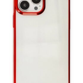iPhone 13 Pro Max Kılıf Element Silikon - Kırmızı-(5796)