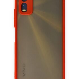 Vivo Y11S Kılıf Montreal Silikon Kapak - Kırmızı-(5796)