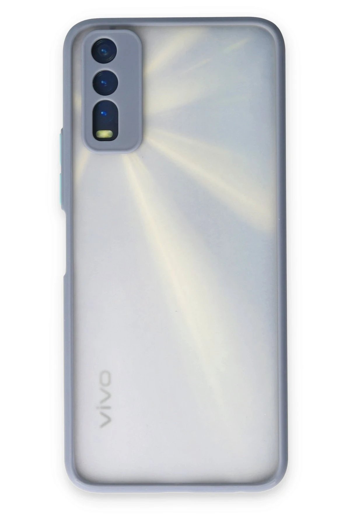 Vivo Y11S Kılıf Montreal Silikon Kapak - Gri-(5796)