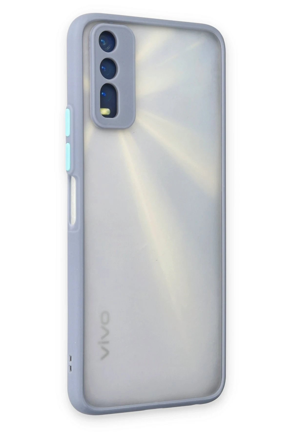 Vivo Y11S Kılıf Montreal Silikon Kapak - Gri-(5796) - Görsel 3