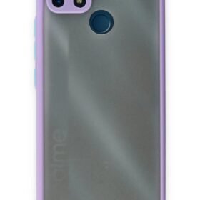 Realme C25 Kılıf Montreal Silikon Kapak - Mor-(5796)