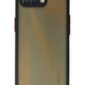 Oppo Reno 4 Lite Kılıf Montreal Silikon Kapak - Siyah-(5796)