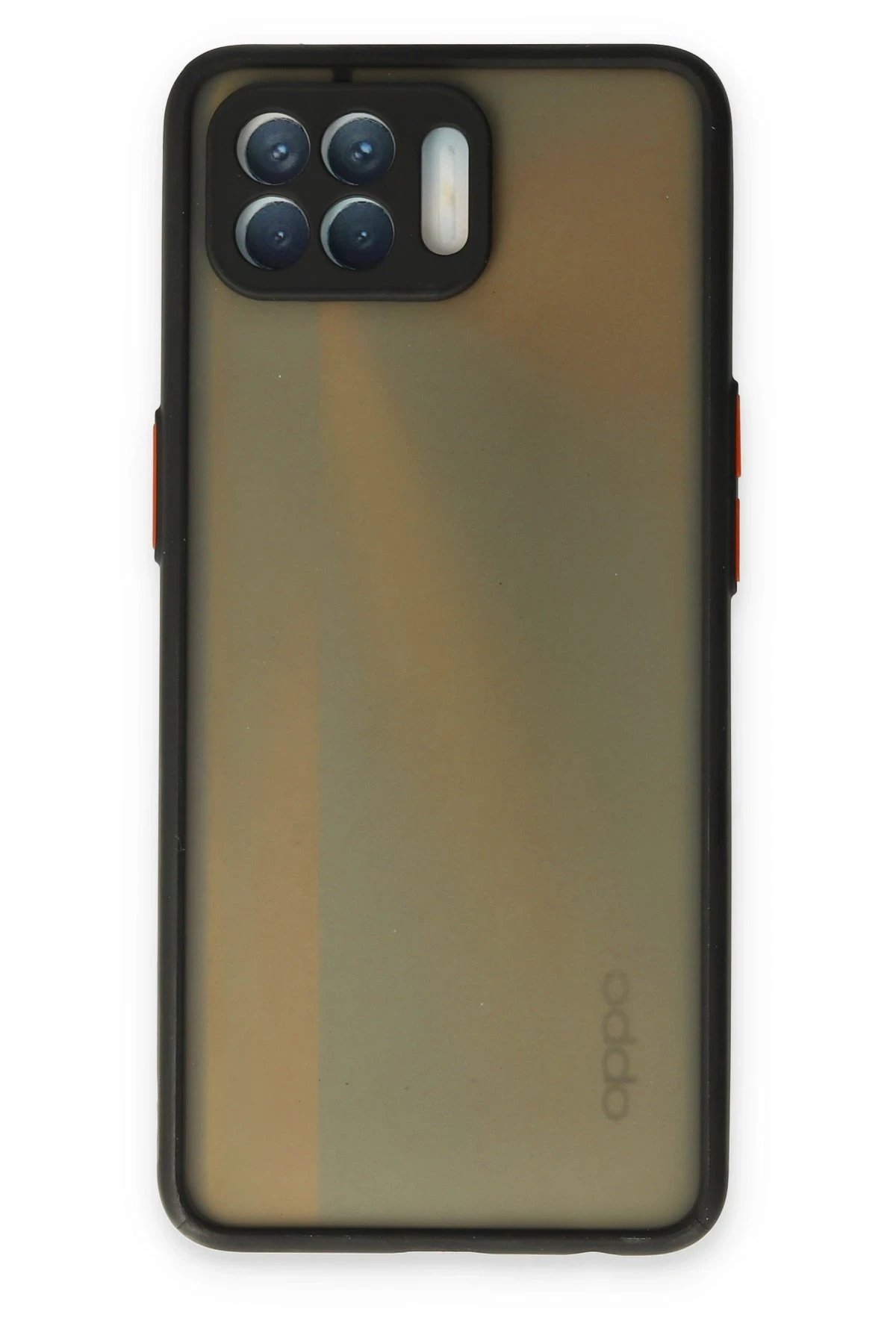 Oppo Reno 4 Lite Kılıf Montreal Silikon Kapak - Siyah-(5796)