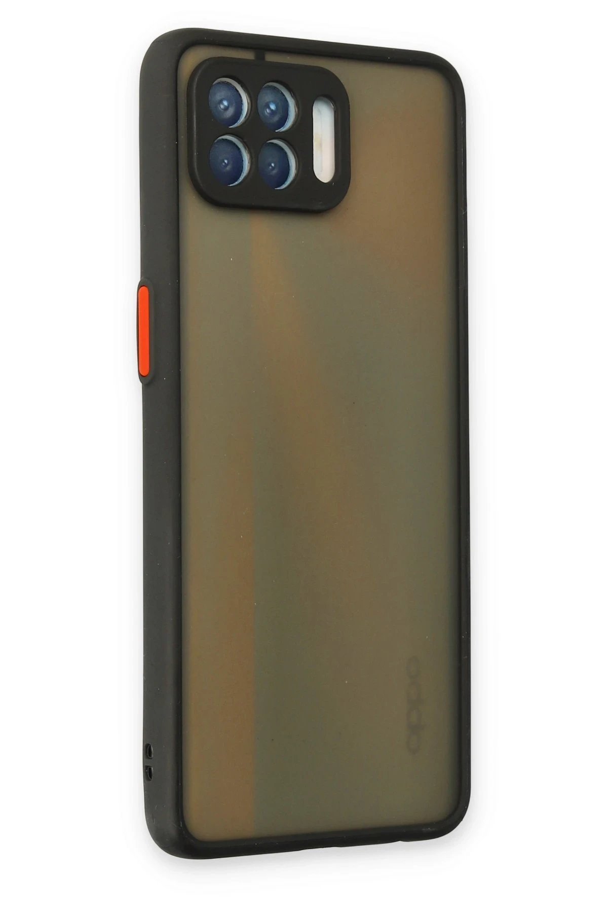 Oppo Reno 4 Lite Kılıf Montreal Silikon Kapak - Siyah-(5796) - Görsel 2