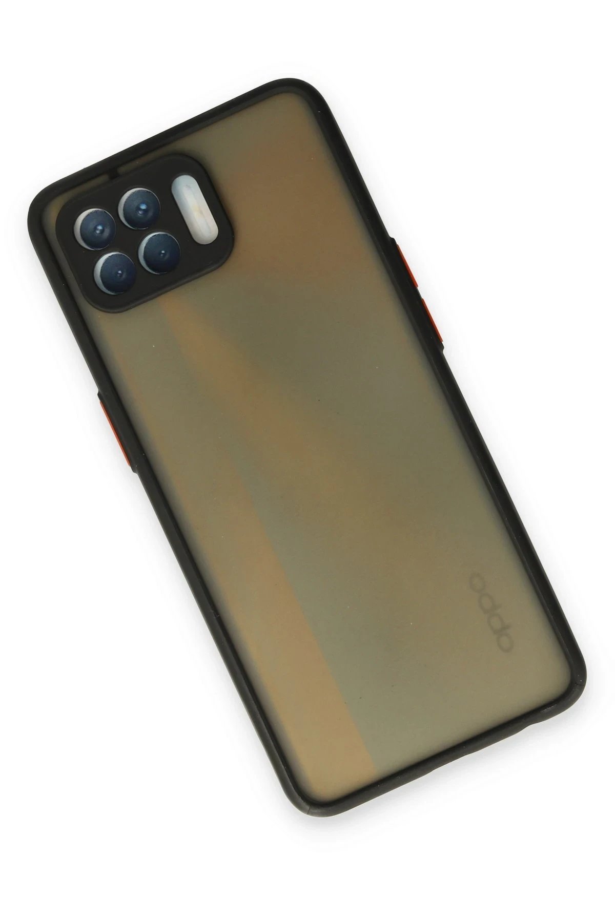 Oppo Reno 4 Lite Kılıf Montreal Silikon Kapak - Siyah-(5796) - Görsel 3