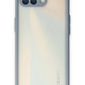 Oppo Reno 4 Lite Kılıf Montreal Silikon Kapak - Gri-(5796)