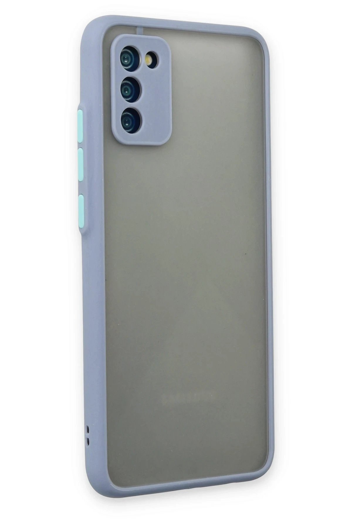 Samsung Galaxy A02S Kılıf Montreal Silikon Kapak - Gri-(5796) - Görsel 2