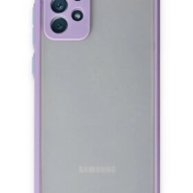 Samsung Galaxy A72 Kılıf Montreal Silikon Kapak - Mor-(5796)