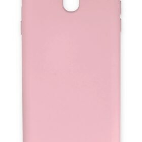 Samsung Galaxy J7 Pro / J730 Kılıf Nano içi Kadife Silikon - Pudra-(5796)