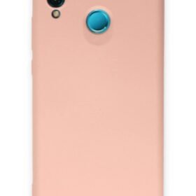 Huawei P20 Lite Kılıf Nano içi Kadife Silikon - Pudra-(5796)