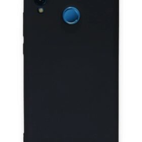 Huawei P20 Lite Kılıf Nano içi Kadife Silikon - Lacivert-(5796)