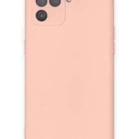 Oppo Reno 5 Lite Kılıf Nano içi Kadife Silikon - Pudra-(5796)