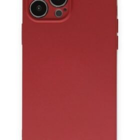 iPhone 13 Pro Kılıf Nano içi Kadife Silikon - Kiremit-(5796)
