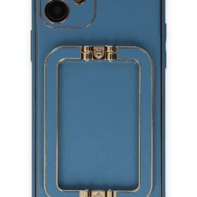 iPhone 12 Kılıf Coco Elit Kapak - Mavi-(5796)