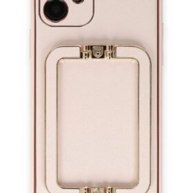 iPhone 12 Kılıf Coco Elit Kapak - Pudra-(5796)